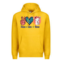 Lemon Peace Love Goats Premium Hoodie - Bettercallsaul