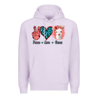 Lilac Peace Love Goats Premium Hoodie - Bettercallsaul
