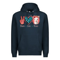 Navy Peace Love Goats Premium Hoodie - Bettercallsaul
