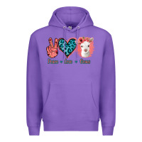 Purple Peace Love Goats Premium Hoodie - Bettercallsaul
