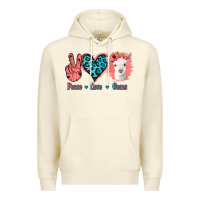 Sandshell Peace Love Goats Premium Hoodie - Bettercallsaul