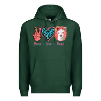 Sports Green Peace Love Goats Premium Hoodie - Bettercallsaul
