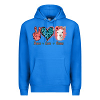 True Royal Peace Love Goats Premium Hoodie - Bettercallsaul