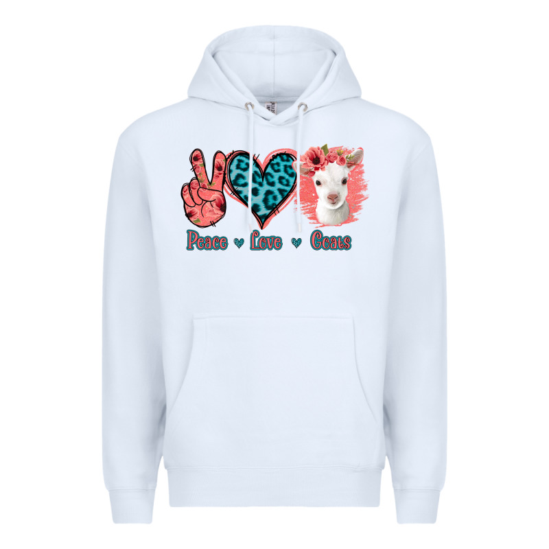 Peace Love Goats Premium Hoodie by Bettercallsaul | Teevron