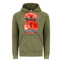 Vintage Olive red leg guard fa element Vintage Hoodie - FaDigitalArtStudio