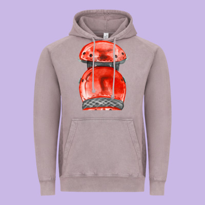 Red Leg Guard Fa Element Vintage Hoodie Designed By Fadigitalartstudio