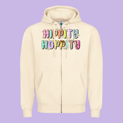 Easter Zipper Hoodie Designed By Maliassmallbusiness