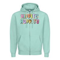 Seafoam easter Zipper Hoodie - MaliasSmallBusiness