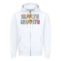 White easter Zipper Hoodie - MaliasSmallBusiness