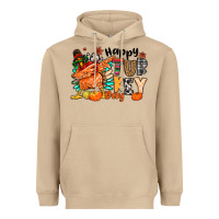 Mushroom happy turkey day Heavyweight Hoodie - MaliasSmallBusiness