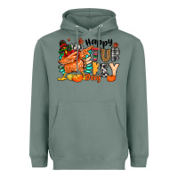 Sage happy turkey day Heavyweight Hoodie - MaliasSmallBusiness