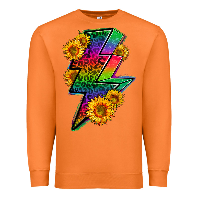 Lgbtq+ Lightnin' Bolt With Sunflower Premium Sweatshirt by BundleAndBundleShop | Teevron