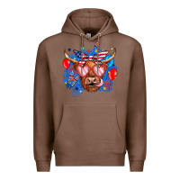 Chestnut western america cow Premium Hoodie - JahusDesignShop