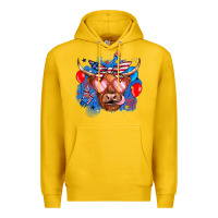 Lemon western america cow Premium Hoodie - JahusDesignShop
