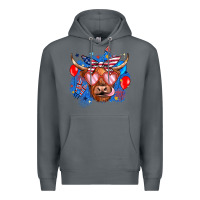 Rock western america cow Premium Hoodie - JahusDesignShop