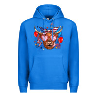 True Royal western america cow Premium Hoodie - JahusDesignShop