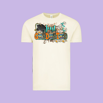 Just Graduated Vintage Tee Designed By Adodesignshop