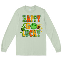 Matcha happy go lucky  with coin and shamrock Long Sleeve Tee - Artiststas