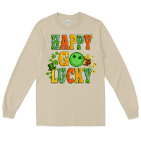 Mushroom happy go lucky  with coin and shamrock Long Sleeve Tee - Artiststas