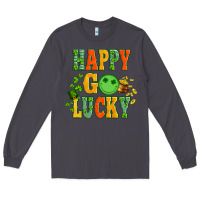 Smoke happy go lucky  with coin and shamrock Long Sleeve Tee - Artiststas