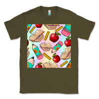 Army Green school seamless pattern Classic Tee - BundleAndBundleShop