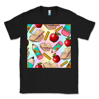 Black school seamless pattern Classic Tee - BundleAndBundleShop