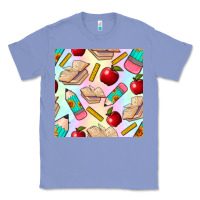Colony Blue school seamless pattern Classic Tee - BundleAndBundleShop
