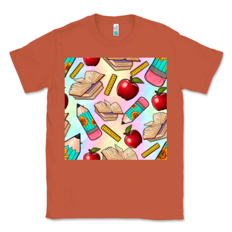 School Seamless Pattern Classic Tee by BundleAndBundleShop | Teevron