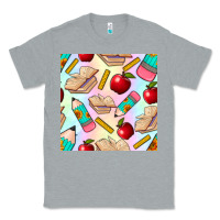 Heather Grey school seamless pattern Classic Tee - BundleAndBundleShop
