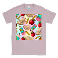 Lilac school seamless pattern Classic Tee - BundleAndBundleShop