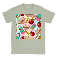 Matcha school seamless pattern Classic Tee - BundleAndBundleShop