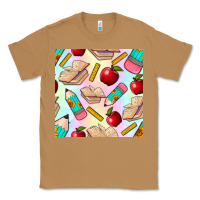 Toasted Coconut school seamless pattern Classic Tee - BundleAndBundleShop