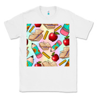White school seamless pattern Classic Tee - BundleAndBundleShop