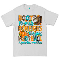 Dove Grey Boots flannels bonfires leggins American Football Premium Tee - RanaPortraitStore