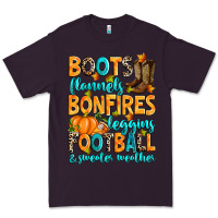 Plum Boots flannels bonfires leggins American Football Premium Tee - RanaPortraitStore