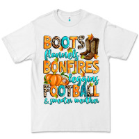 White Boots flannels bonfires leggins American Football Premium Tee - RanaPortraitStore