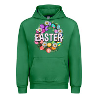 Emerald Easter with eggs and daisy Easter Day Urban Hoodie - HowdyJamesFarm