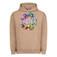 Pigment Burro Easter with eggs and daisy Easter Day Urban Hoodie - HowdyJamesFarm