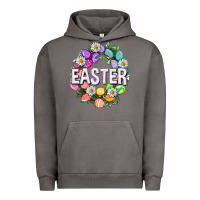Pigment Tornado Easter with eggs and daisy Easter Day Urban Hoodie - HowdyJamesFarm