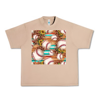 Burro baseball leopard sunflower seamless pattern Urban Heavy Tee - JahusDesignShop