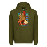 Army Green Chicken with Chick Premium Hoodie - Bettercallsaul