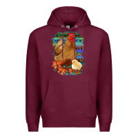 Burgundy Chicken with Chick Premium Hoodie - Bettercallsaul