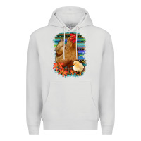 Dove Grey Chicken with Chick Premium Hoodie - Bettercallsaul