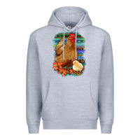 Heather Grey Chicken with Chick Premium Hoodie - Bettercallsaul