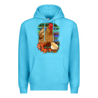 Ocean Blue Chicken with Chick Premium Hoodie - Bettercallsaul