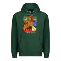 Sports Green Chicken with Chick Premium Hoodie - Bettercallsaul