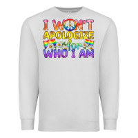 Dove Grey LGBTQ I Won't Apologize For Who I Am Premium Sweatshirt - BundleAndBundleShop