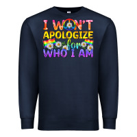 Navy LGBTQ I Won't Apologize For Who I Am Premium Sweatshirt - BundleAndBundleShop