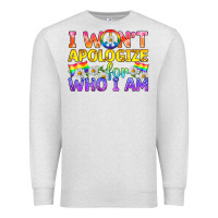 Oatmeal Heather LGBTQ I Won't Apologize For Who I Am Premium Sweatshirt - BundleAndBundleShop