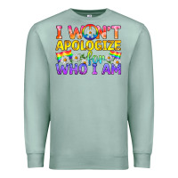 Seafoam LGBTQ I Won't Apologize For Who I Am Premium Sweatshirt - BundleAndBundleShop